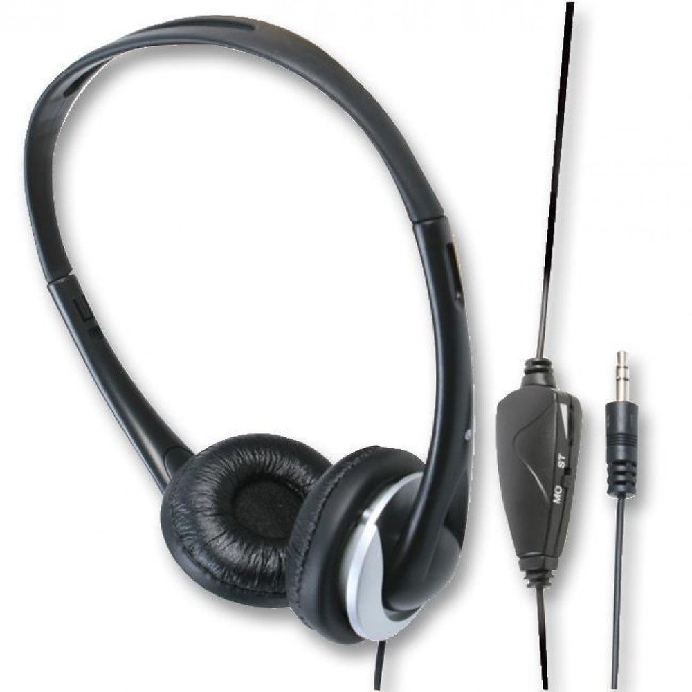 PROSIGNAL PSG03400 On-Ear Headphones with Volume Control 6m Lead