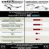 voltX 'Constructor' SAFETY READERS (CLEAR +2.5 Dioptre) Full Lens Reading Safety Glasses ANSI Z87.1+ & CE EN166F, Wraparound Style - Includes Safety Cord with headstop - UV400 anti fog coated lens view 3