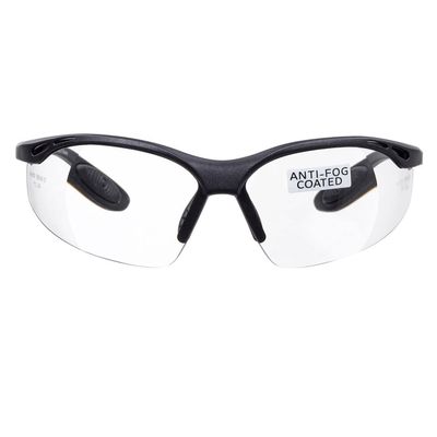 voltX 'Constructor' SAFETY READERS (CLEAR +1.5 Dioptre) Full Lens Reading Safety Glasses ANSI Z87.1+ & CE EN166F, Wraparound Style - Includes Safety Cord with headstop - UV400 anti fog coated lens