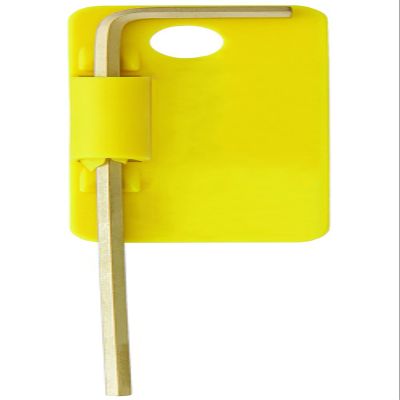 Bondhus 38105 Tagged and Barcoded 3/32" Hex Tip Key L-Wrench with GoldGuard Finish, 3.4"