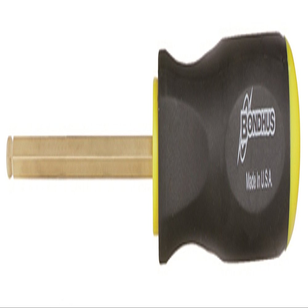 Bondhus 38611 7/32" Ball End Tip Hex Screwdriver with GoldGuard Finish, 4.2", 2 Piece