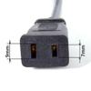 ChenYang 2 Prong Extension Cable USA 2 Outlet Power Extension Cable NEMA 1-15P to NEMA 1-15R 0.5M view 3
