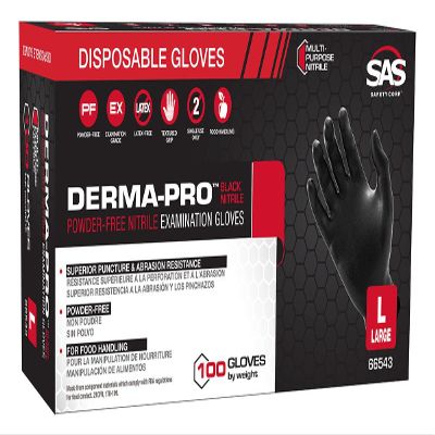 Derma-Pro PF EX Powder Free Nitrile Formerly Professional Black - S - 100