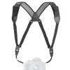 USA Gear DSLR Camera Strap Chest Harness with Quick Release Buckles, Black Neoprene Pattern and Accessory Pockets - Compatible with Canon, Nikon, Sony and More Point and Shoot and Mirrorless Cameras view 1