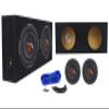 (2) Rockville W10T4-S2 10" Shallow 2400 Watts Car Subwoofers+Sealed Sub Enclosure view 1