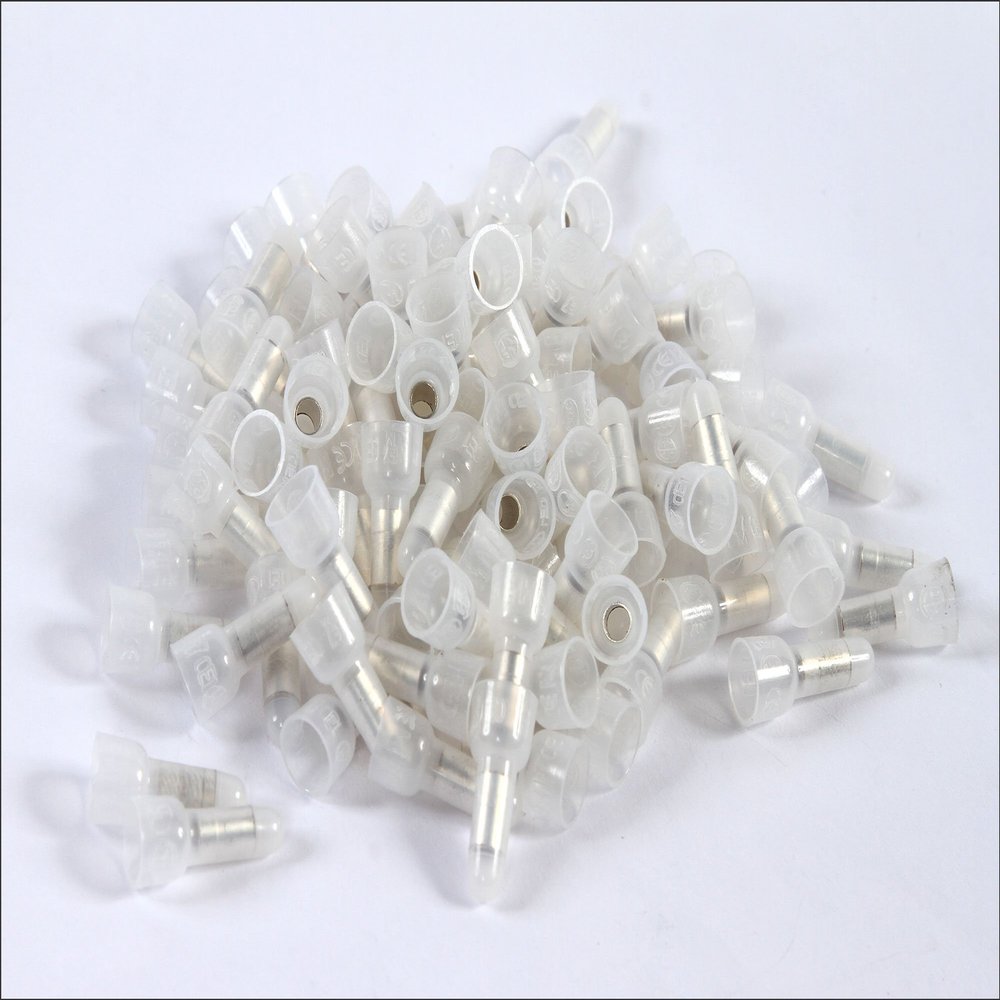 Belva 100 Pack of 22/18 Gauge Professional Grade Custom Nylon Wire Crimp Caps