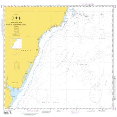 NGA Chart 201-Southeast Coast of South America