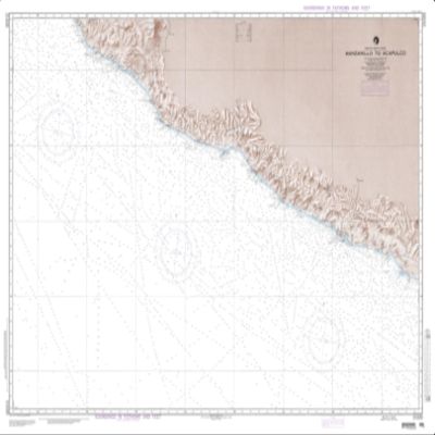 NGA Chart 21020-Manzanillo to Acapulco Mexico