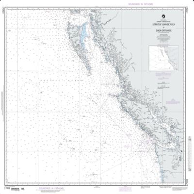 NGA Chart 17003-Strait of Juan De Fuca to Dixon Entrance