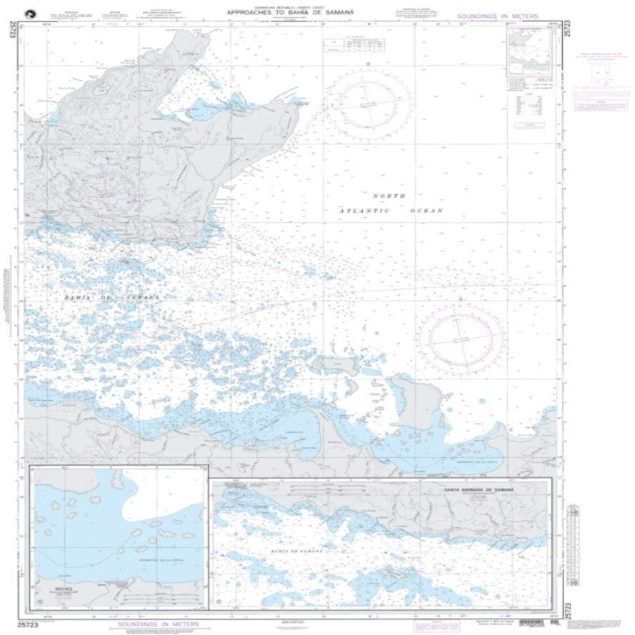 NGA Chart 25723-Approaches to Bahia De Samana