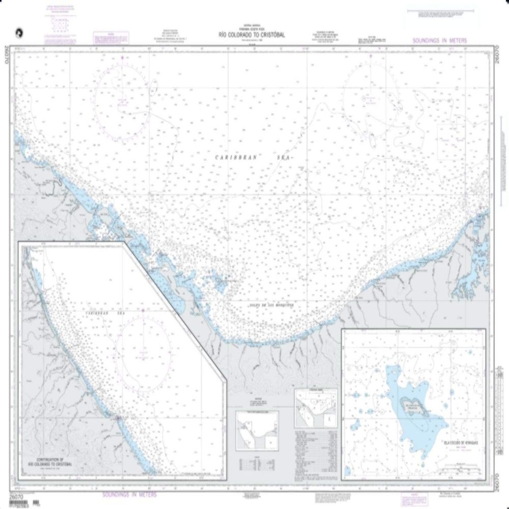 NGA Chart 26070-Rio Colorado Cristobal with Continuation of Rio Colorado Cristobal