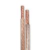 150 Ft 12 AWG ga Speaker Cable 12ga 2 Conductor Pure Copper Wire Clear Polarized Bulk High Performance Sound Quality Bulk Clear Jacket Conductor HI-FI Digital Audio Home Theater view 1