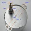 CHANCS DC Gear Motor Electric Motor JS-50 12V DC 5RPM CW/CCW Horizontal Hole Shaft for Fan Motor view 2