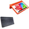 BoxWave Keyboard Compatible with Micromax Canvas Tabby P469 - SlimKeys Bluetooth Keyboard, Portable Thin with Chiclet-Style Keys - Jet Black view 1