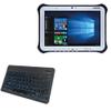BoxWave Keyboard Compatible with Panasonic Toughpad FZ-G1 - SlimKeys Bluetooth Keyboard - with Backlight, Portable Slim LED 7 Colors - Jet Black view 1
