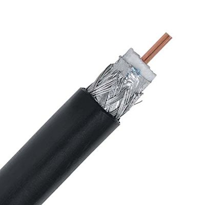 NAC Wire and Cables 150 Ft RG11 Coaxial Cable 3 GHz Black 14 AWG 75 OHM CCS