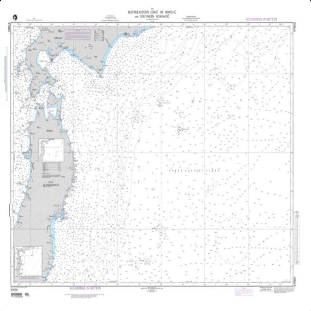 NGA Chart 97005-Northern Coast of Honshu and Southern Hokkaido