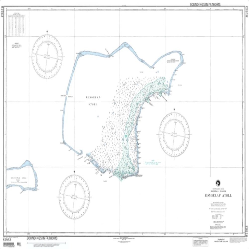NGA Chart 81563-Rongelap Atoll, Marshall Islands