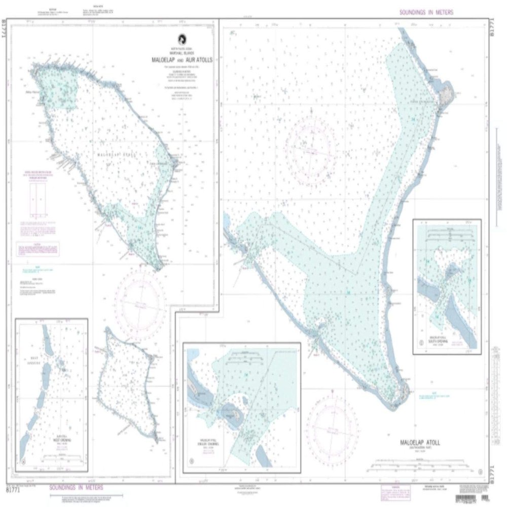 NGA Chart 81771-Maloelap and AUR Atolls