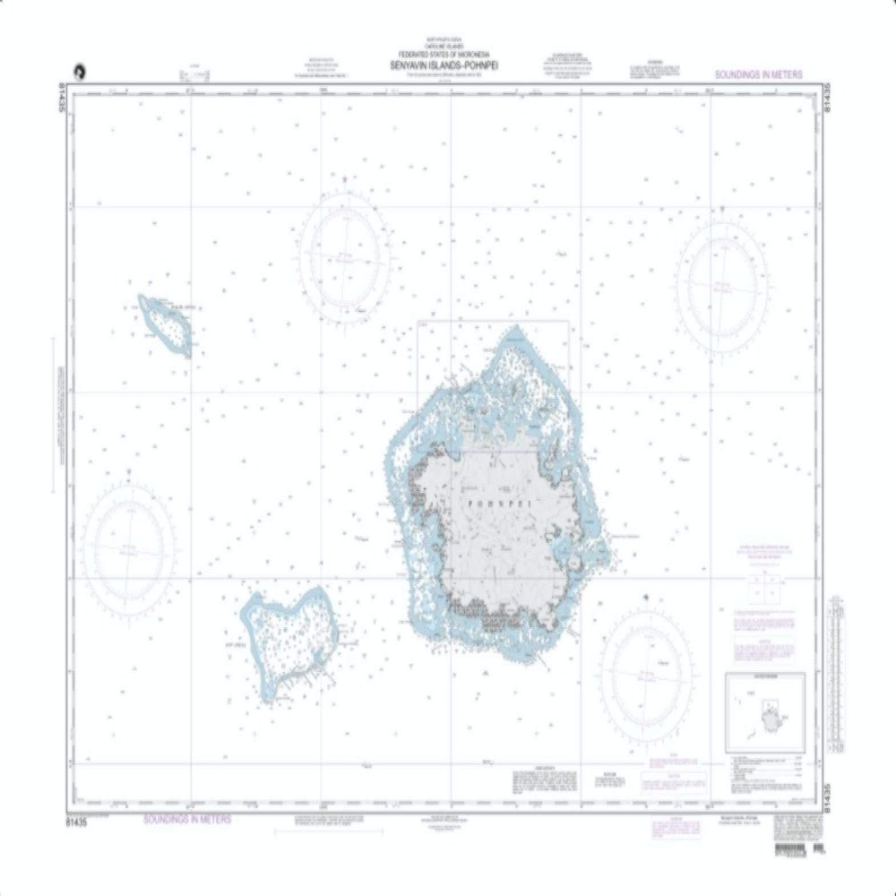 NGA Chart 81435-Senyavin Islands - Pohnpei