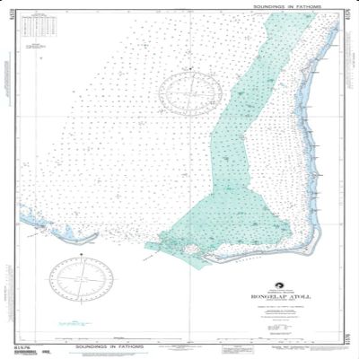 NGA Chart 81576-Rongelap Atoll, Southeastern Part, Marshall Islands
