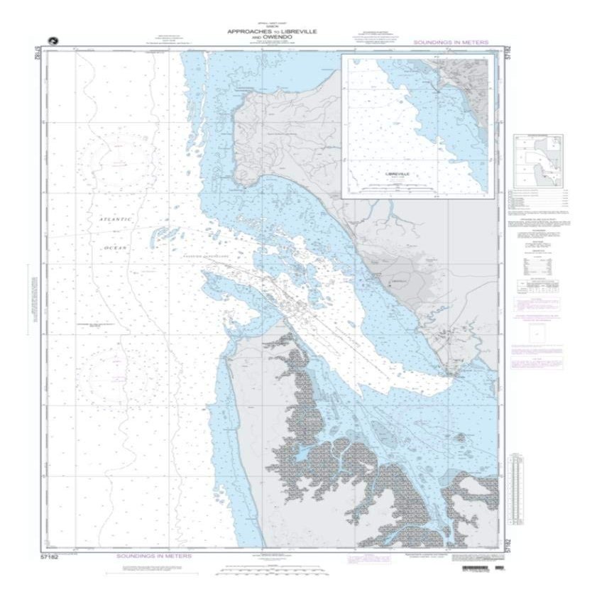 NGA Chart 57182-Approaches to Libreville and Owenda