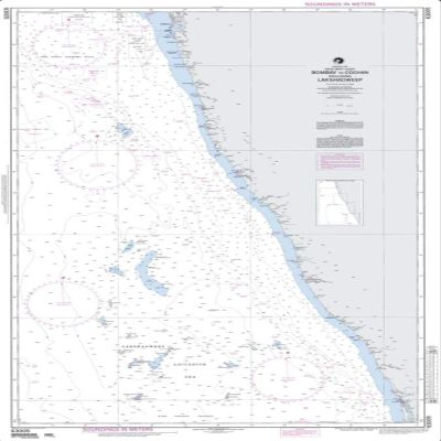 NGA Chart 63005-Bombay to Cochin Including Shadweep (India)