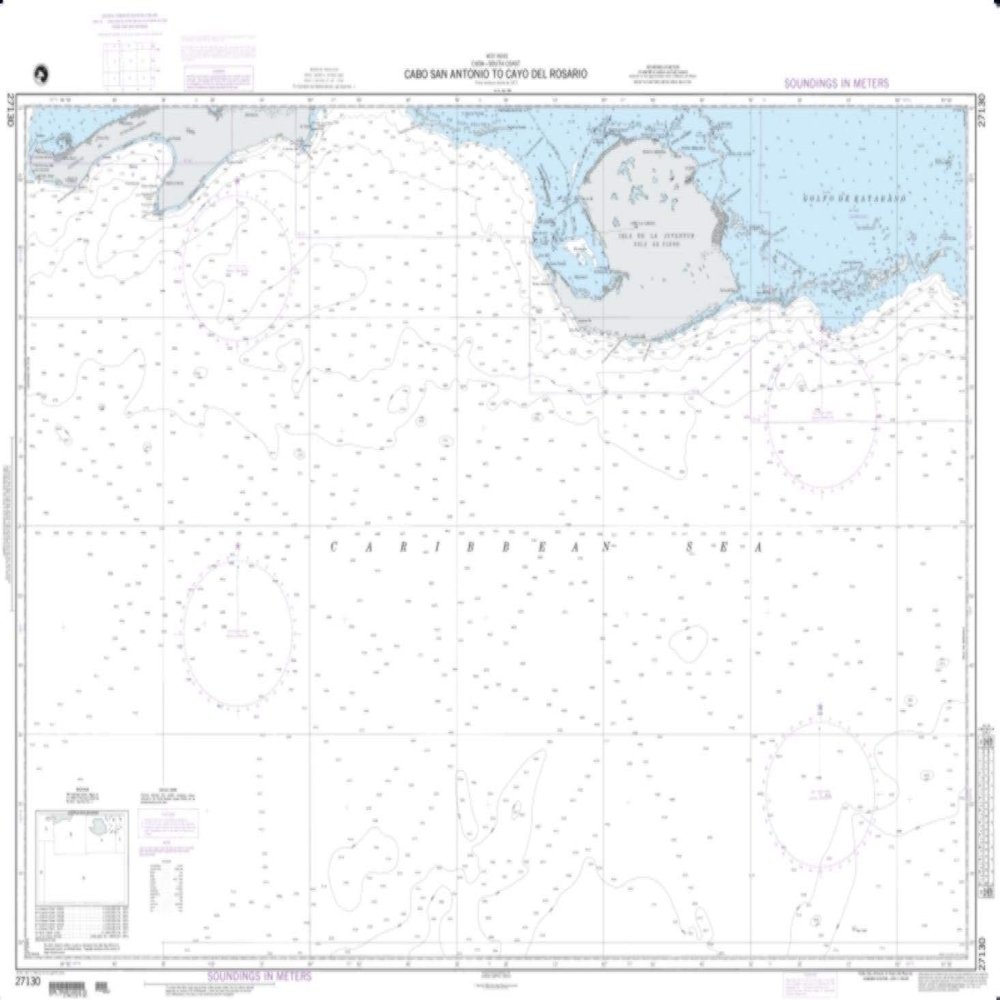 NGA Chart 27130-Cabo San Antonio to Cayo Del Rosario