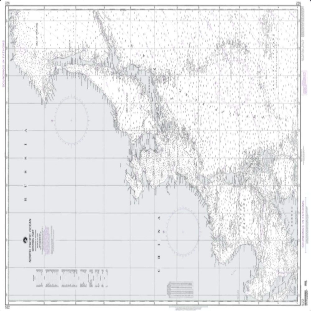 NGA Chart 522-North Pacific Ocean - Western Part