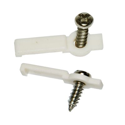 SpiritLED 100 Lots Strip Light Mounting Bracket Fixing Clip-One Side Fixing,Screws Included (100, Hollow Distance 9mm (Ideal for Strip Width 8mm))