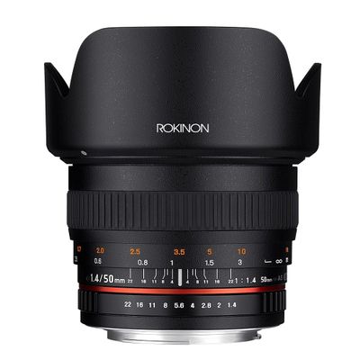 Rokinon 50mm F1.4 Full Frame High Speed Manual Focus Lens for Pentax K (50M-P)