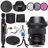 Sigma 24mm f/1.4 DG HSM Art Lens for Nikon F #401306 + 77mm 3 Piece Filter Kit + Lens Pen Cleaner + Microfiber Cleaning Cloth + Flexible Tripod Bundle (International Model No Warranty) view 1