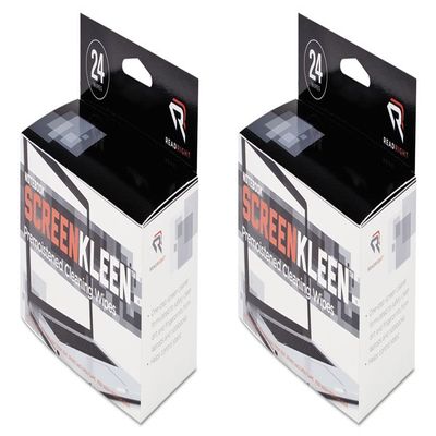 Read Right Notebook ScreenKleen Cleaning Pads, 24 Pads per Box (RR1217), 2 Packs