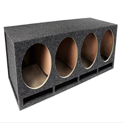 12 in Four Hole Vented Subwoofer Enclosure Precision CNC-Cut, Premium MDF Construction. Proudly USA Made.