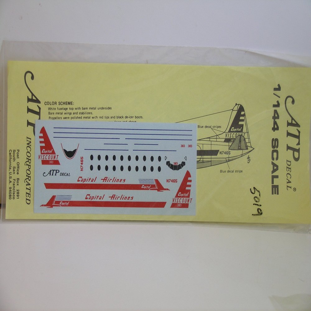 ATP Decals----1/144 Scale Decals for "Capital Airlines"