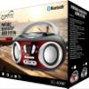 Supersonic SC-509BT Boombox System with Portable Top Loading MP3/CD Player, LED Display, Bluetooth, USB AM/FM, Aux Input, Telescopic Antenna, Dynamic Speakers, Programmable Memory, AC/DC Power (Red) view 2