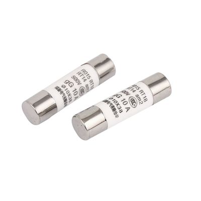 uxcell AC 500V 10A RO15 RT18 RT14 10x38mm Cylindrical Ceramic Tube Fuses 2pcs