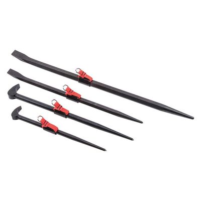 Tether-Ready 4 Piece Pry Rolling Head Bars Set