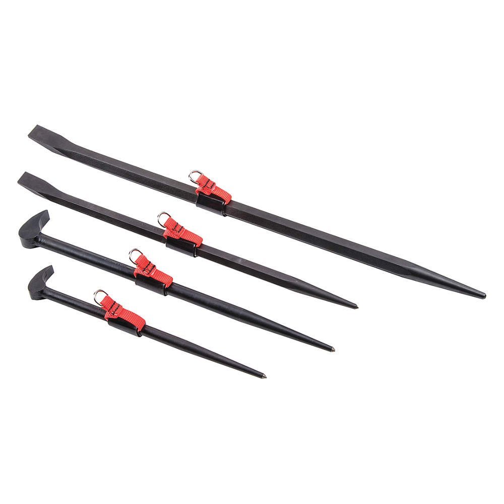 Tether-Ready 4 Piece Pry Rolling Head Bars Set