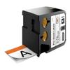DYMO Industrial Pre-sized Safety Labels for DYMO XTL Label Makers, Black on White with Orange Header, 2"x4", 1 Roll (1868719) view 1
