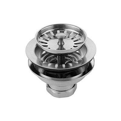 Jaclo 2804-PN Adjustable Strainer for Kitchen Sinks, Polished Nickel