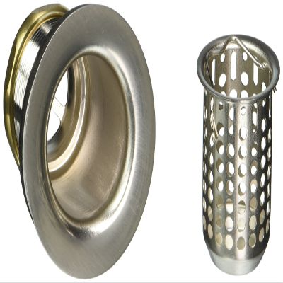 Jaclo 2826-SN Deep Cup Bar Sink Strainer, Satin Nickel