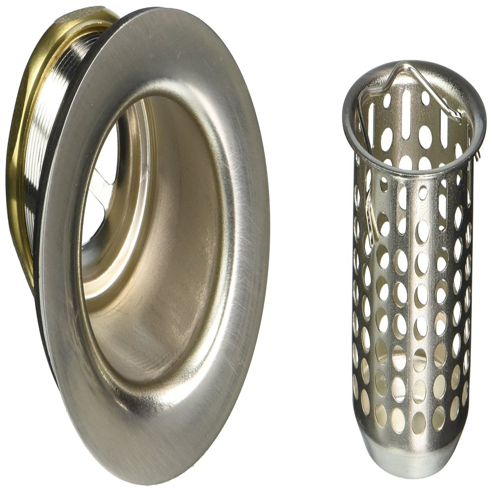 Jaclo 2826-SN Deep Cup Bar Sink Strainer, Satin Nickel