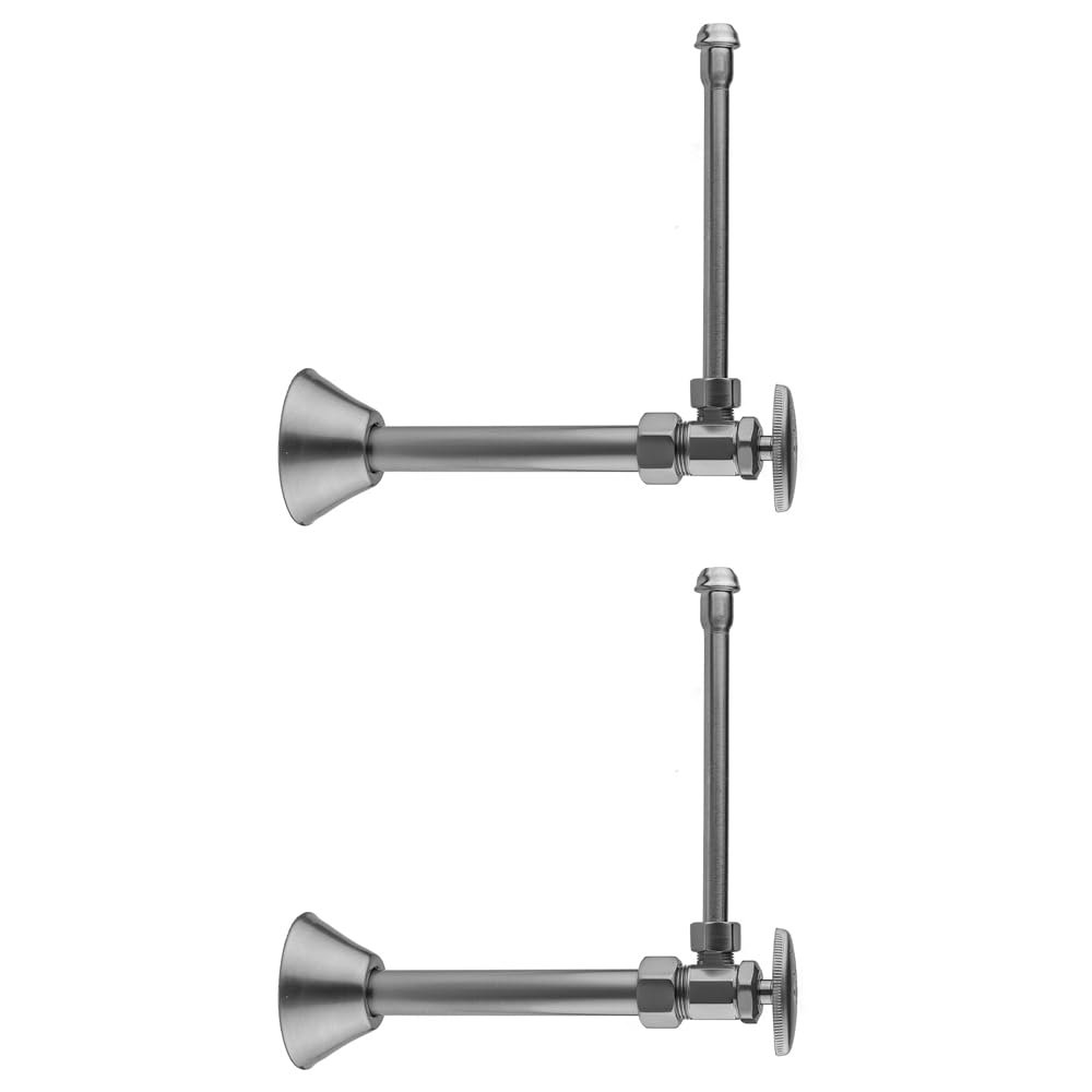 Jaclo 5812-62CT-SN Angle Compress Bas Kit with CVR Tube, 5/8" x 3/8", Satin Nickel