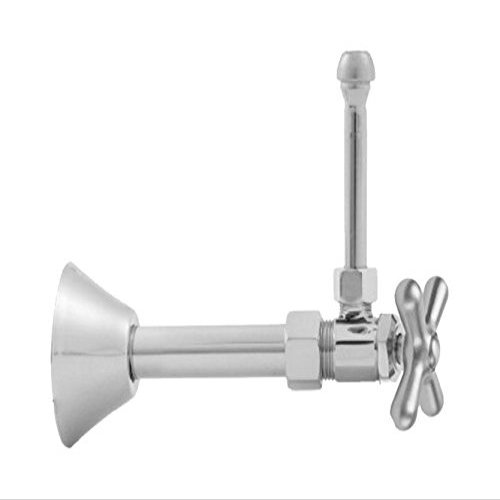 Jaclo 5812X-62CT-PCH Angle Valve Kit with CVR Tube, 5/8" x 3/8", Polished Chrome