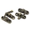 uxcell a15060800ux0322 33mmx29mm Jewelry Box Hasp Hook Lock Latch Antique Brass Color Zinc Alloy (Pack of 2) view 1