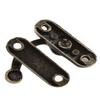 uxcell a15060800ux0322 33mmx29mm Jewelry Box Hasp Hook Lock Latch Antique Brass Color Zinc Alloy (Pack of 2) view 3