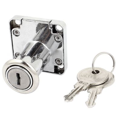 uxcell 32mm High Cylinder Cupboard Cabinet Mailbox Drawer Safe Lock w 2