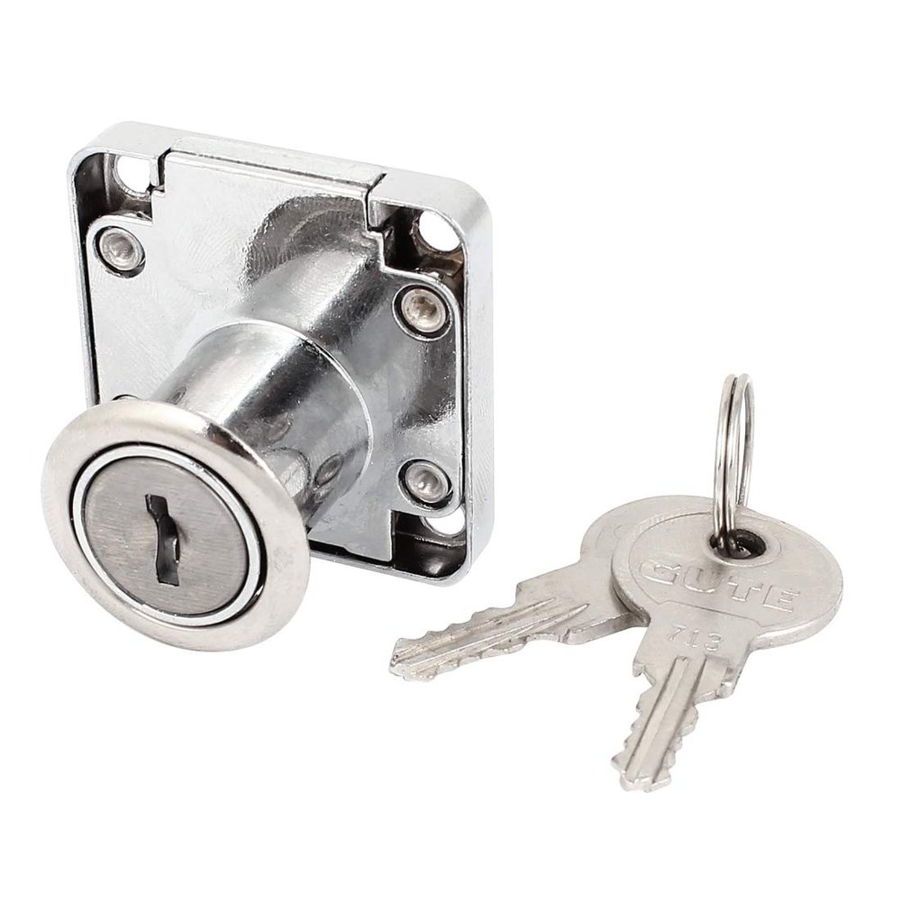 uxcell 22mm High Cylinder Metal Cabinet Mailbox Drawer Safe Lock w 2 Keys