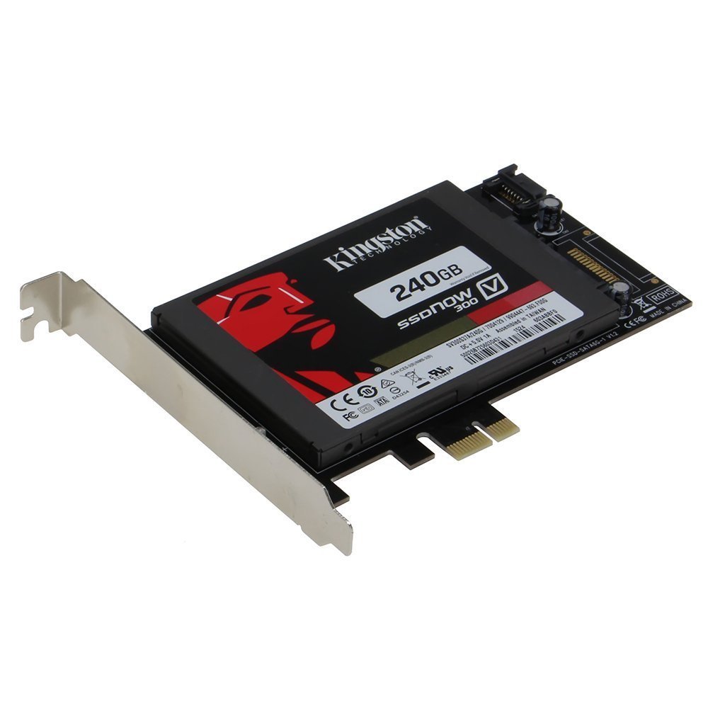 SEDNA PCI Express (PCIe) SATA III (6G) SSD Adapter with 1 SATA III Port (with Built in Power Circuit, no Need SATA Power Connector, Best for Mac), SSD not Included